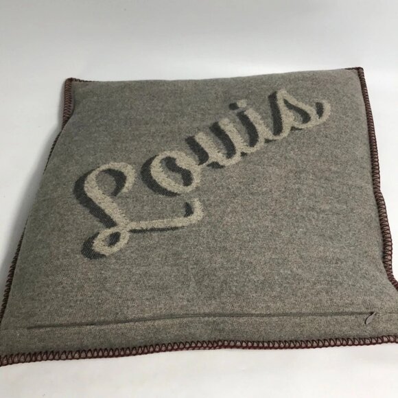 LOUIS VUITTON M70337 logo pillow interior cushion wool / Cashmere - Picture 8 of 11